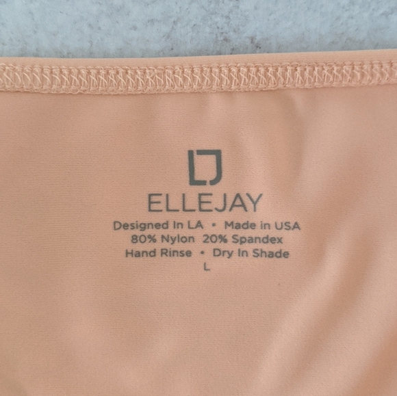 Ellejay Diane Bikini Swim Bottom Peach Sorbet, L NWT - Picture 4 of 7